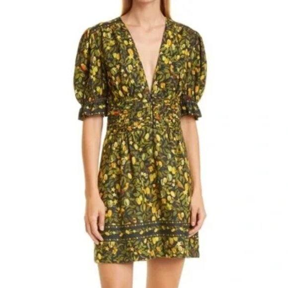 FARM Rio V Neck Mini Starfruit Dress - Picture 2 of 12